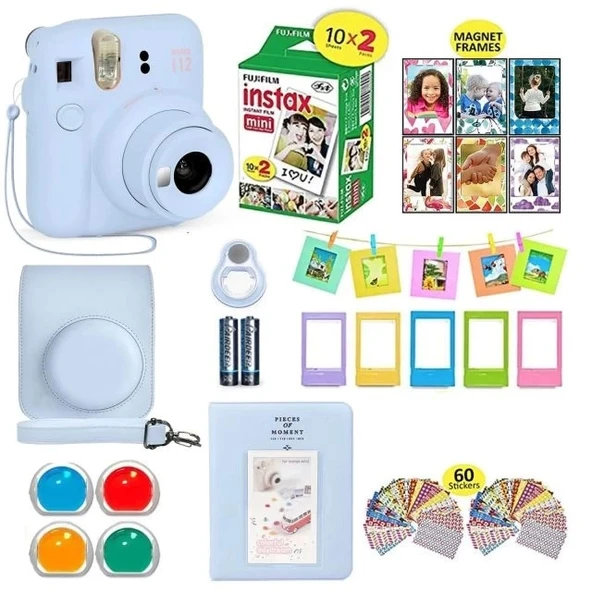 Fujifilm Instax Mini 12 Kamera Paketi - Mavi - 2