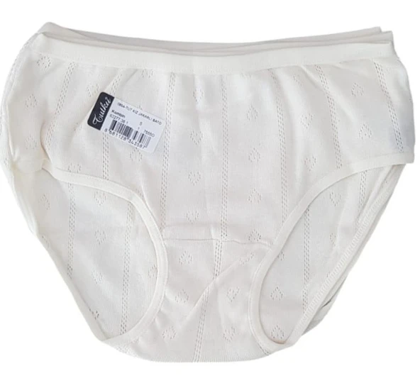 Tutku 0854 Kız Çocuk Jakarlı Bato-Slip-Külot - 12'li Kombin - 4