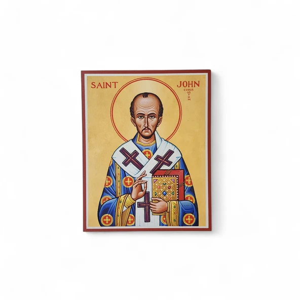 Saint John Aziz Yahya İkona - Resim 2