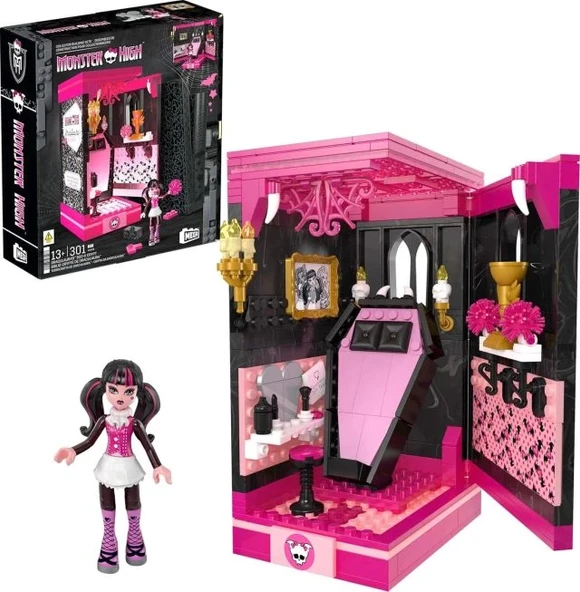 Monster High Draculaura'nın Kitabı Aksiyon Figürü Yapım Seti ürün görseli