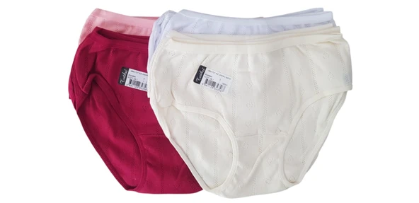 Tutku 0854 Kız Çocuk Jakarlı Bato-Slip-Külot - 12'li Kombin - 1