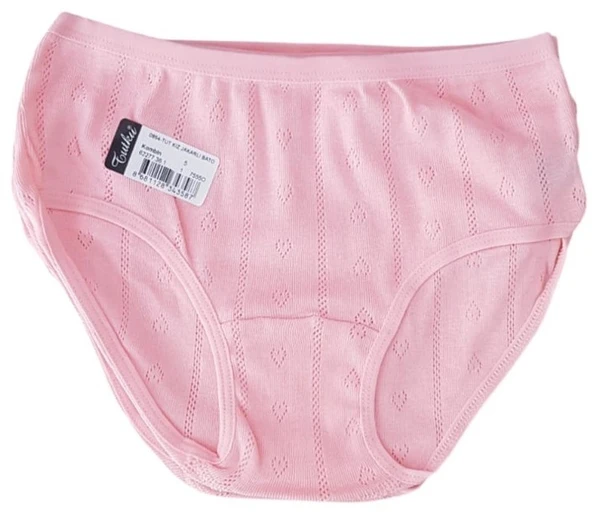Tutku 0854 Kız Çocuk Jakarlı Bato-Slip-Külot - 12'li Kombin - 7