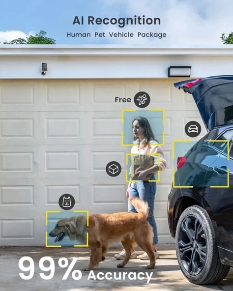 ieGeek Kablosuz Pille Çalışan WiFi Güvenlik Kamerası - Resim 11
