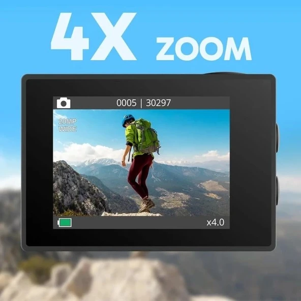 AKASO EK7000 4K30FPS 20MP Ultra HD Sualtı Aksiyon Kamerası - 3