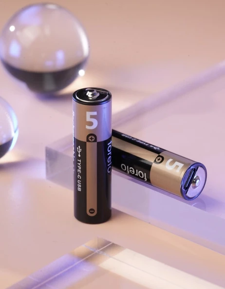 Ultratekno ULTAP105 USB Type-C Şarjlı AA Pil 1.5V Kalem Pil (2li Paket) Hızlı Şarj - 8