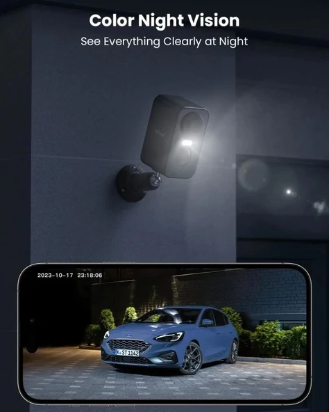 ieGeek Kablosuz Pille Çalışan WiFi Güvenlik Kamerası - Resim 5