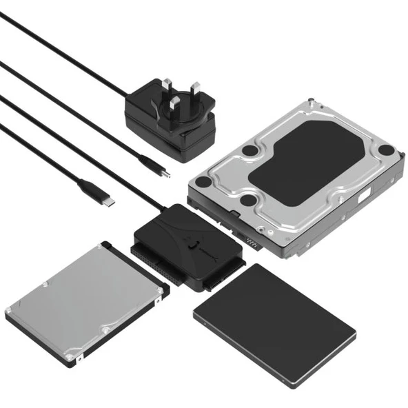 SABRENT USB SATA Harici Sabit Disk Soğutma Fanlı Lay Düz Yerleştirme İstasyonu - Resim 9