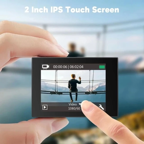 AKASO EK7000 Pro 4K Su Geçirmez Dokunmatik Ekranlı Aksiyon Kamerası - Resim 5