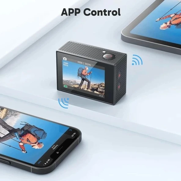 AKASO EK7000 4K30FPS 20MP Ultra HD Sualtı Aksiyon Kamerası - 5