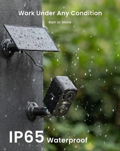 ieGeek Kablosuz Pille Çalışan WiFi Güvenlik Kamerası - Resim 9