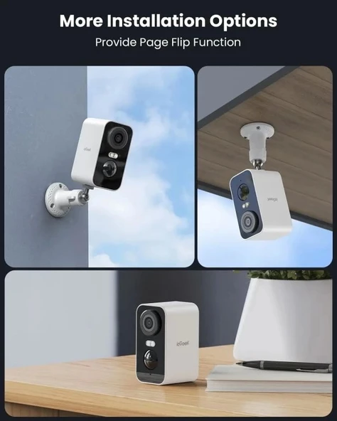 ieGeek Kablosuz Pille Çalışan WiFi Güvenlik Kamerası - 8
