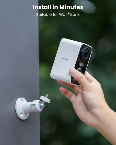 ieGeek Kablosuz Pille Çalışan WiFi Güvenlik Kamerası - 9