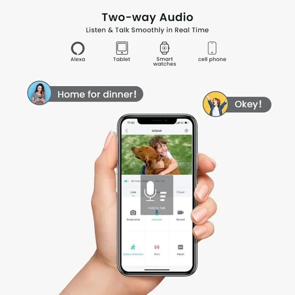 ieGeek Güvenlik Kamerası Dış Mekan - Resim 7