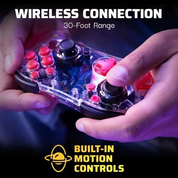 PDP REALMz Kablosuz Denetleyici - Nintendo Switch - Pikmin - Resim 4