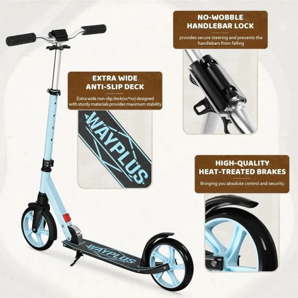 WAYPLUS Kick Scooter 6 Yaş ve Üzeri - 6