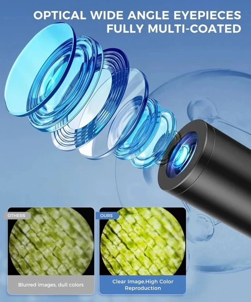 PalliPartners 100X-2000X Bileşik Mikroskop - Resim 3