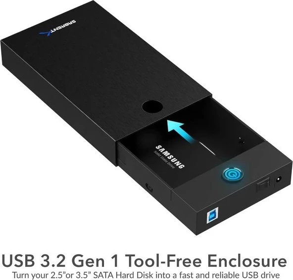 SABRENT USB 3.0 - SATA Harici Sabit Sürücü Lay-Flat Bağlantı İstasyonu - Resim 6