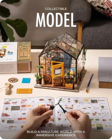 Rolife DIY Minyatür Rahat Mutfak Ev Seti - 5