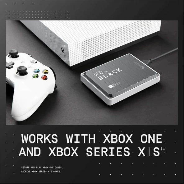 WD_BLACK 1 TB P10  Xbox için Oyun Sürücüsü - 3