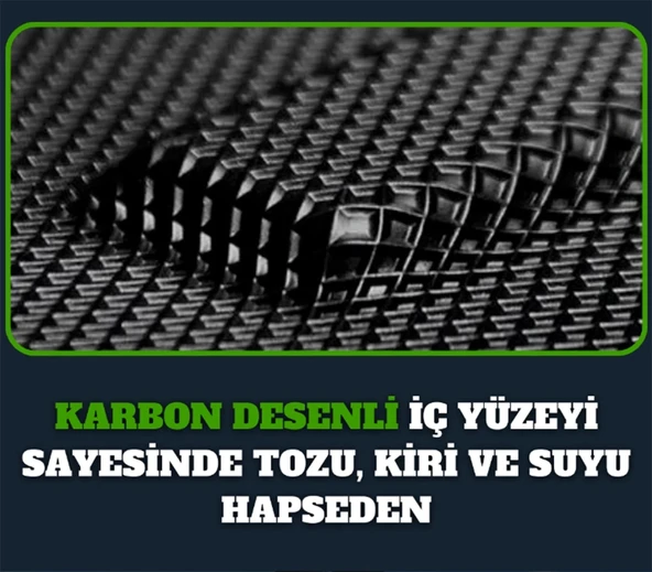 BMW 3 Serisi E36 1990-2000 4D Premium Havuzlu Paspas-Kaydırmaz Taban - 4