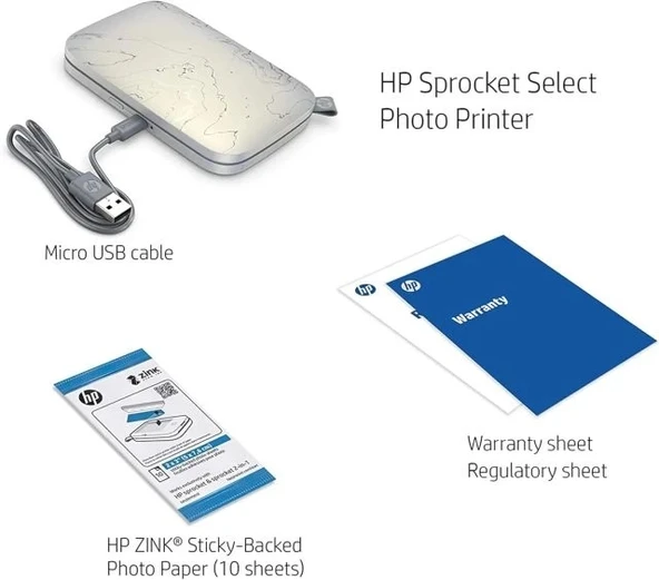 HP Sprocket Taşınabilir 2x3" Anında Fotoğraf Yazıcısı - Resim 3