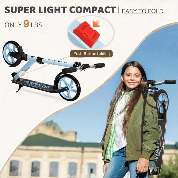 WAYPLUS Kick Scooter 6 Yaş ve Üzeri - 2