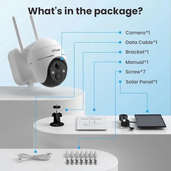ieGeek Güvenlik Kamerası Dış Mekan - Resim 8