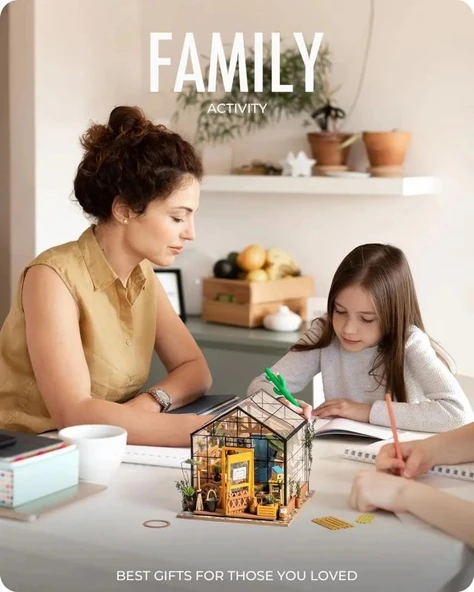 Rolife DIY Minyatür Rahat Mutfak Ev Seti - 4