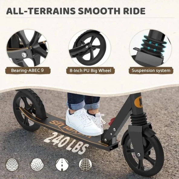 WAYPLUS Kick Scooter 6 Yaş ve Üzeri - 4