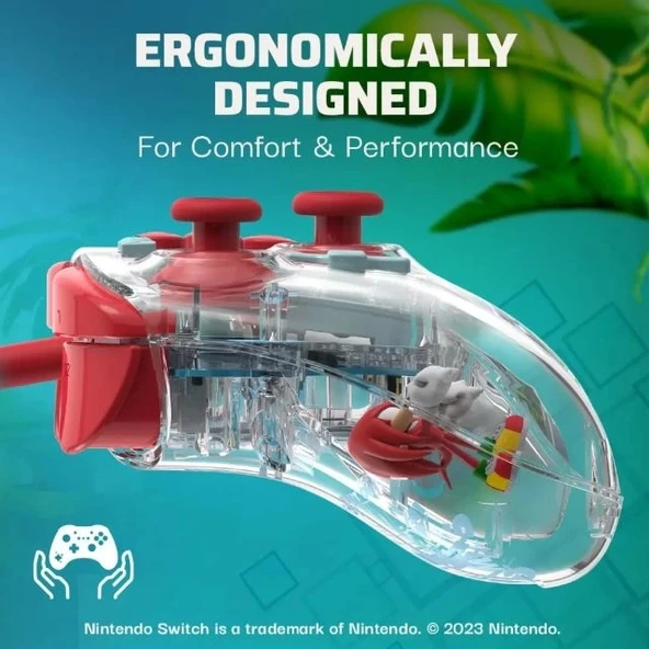 PDP REALMz Kablosuz Denetleyici - Nintendo Switch - Pikmin - Resim 6