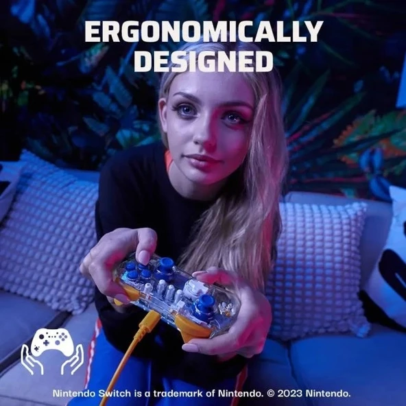 PDP REALMz Kablosuz Denetleyici - Nintendo Switch - Pikmin - Resim 6