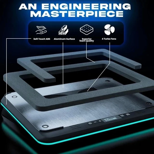 KLIM Turbofrost Laptop Soğutucu 16000 RPM - Resim 4