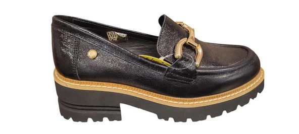 MAMMAMİA D25YA-3790 TOPUKLU HAFİF LOAFER DERİ KADIN AYAKKABI ürün görseli