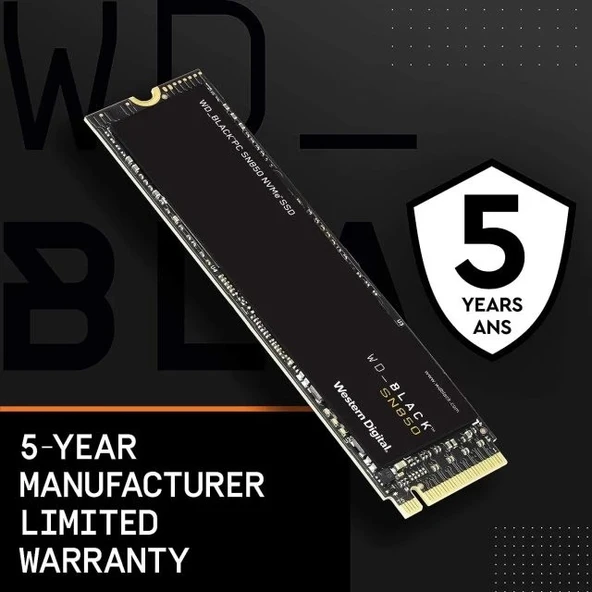 WD_BLACK 1 TB SN850 NVMe Dahili Oyun SSD Kartı - Resim 7