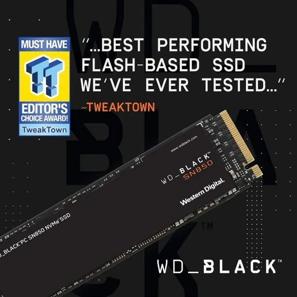 WD_BLACK 1 TB SN850 NVMe Dahili Oyun SSD Kartı - Resim 2