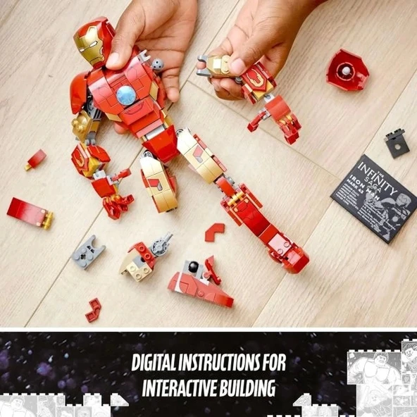 LEGO® Marvel Iron Man Figürü 76206 Koleksiyonluk Yaratıcı Oyuncak Yapım Seti (381 Parça) - 4