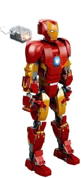 LEGO® Marvel Iron Man Figürü 76206 Koleksiyonluk Yaratıcı Oyuncak Yapım Seti (381 Parça) - 8