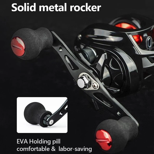 Valkyrie AE2000 Baitcasting Sol El Çıkrık 7:2:1 Olta Makinesi Motoru - 10