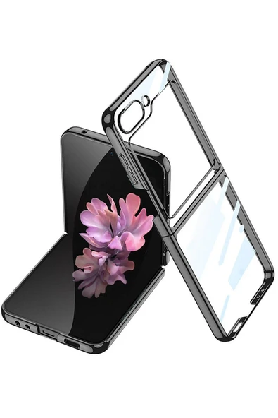Samsung Galaxy Z Flip 6 Kılıf Fold Element Kapak - Siyah - 1