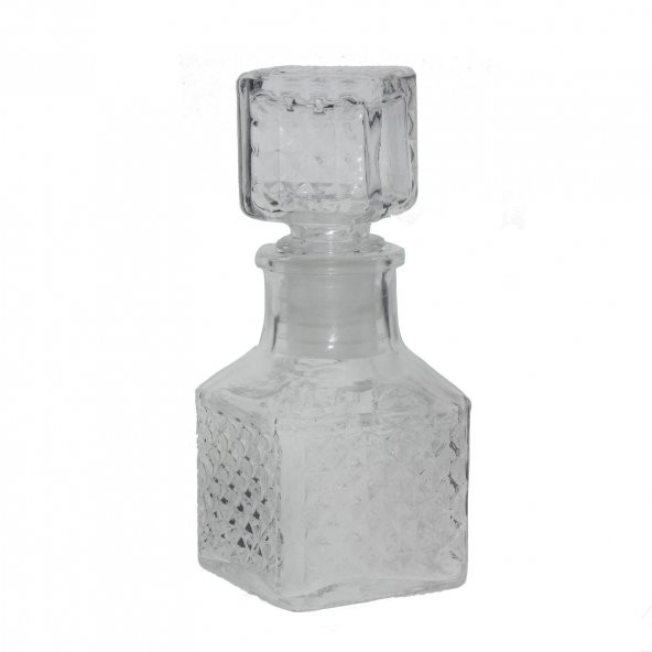 5 Adet 4,5x11cm Kristal Cam Kapaklı Şişe Baklava Motif - 3