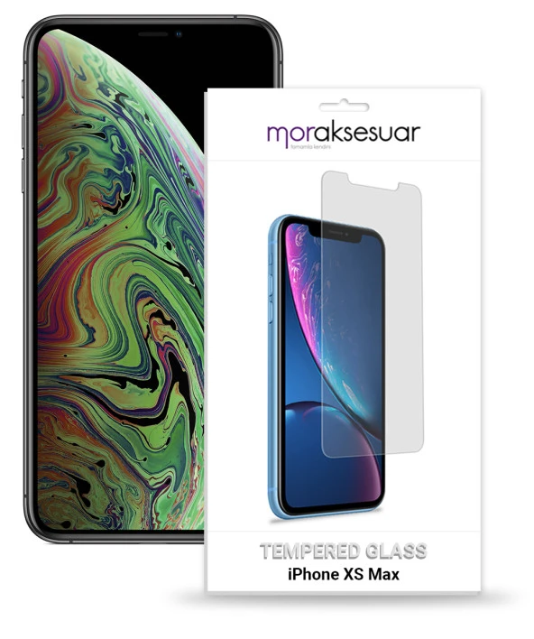 Apple iPhone XS Max Temperli Kırılmaz Cam Ekran Koruyucu Sert