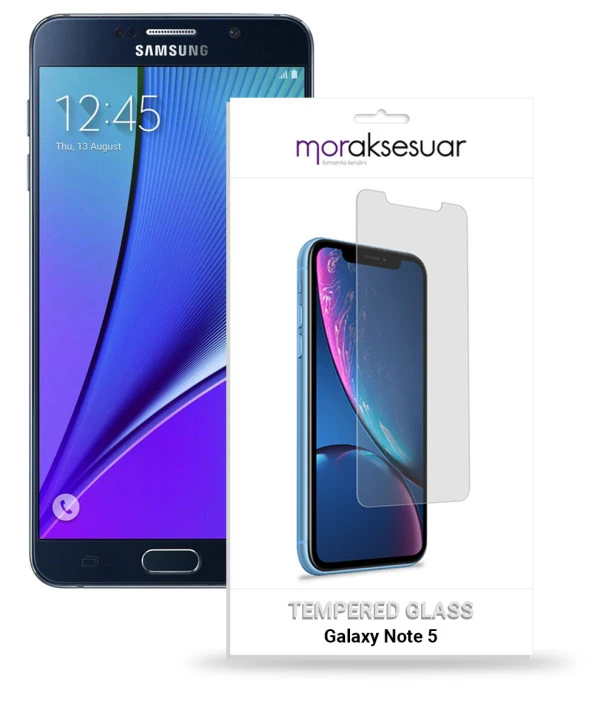 Samsung Galaxy Note 5 Temperli Kırılmaz Cam Ekran Koruyucu Sert