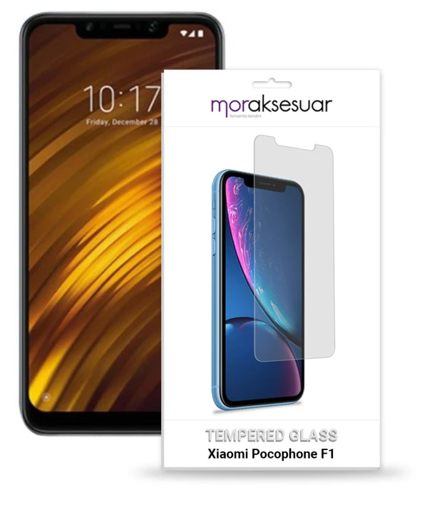 Xiaomi Pocophone F1 Temperli Kırılmaz Cam Ekran Koruyucu Sert