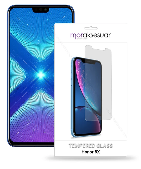 Honor 8X Temperli Kırılmaz Cam Ekran Koruyucu Sert