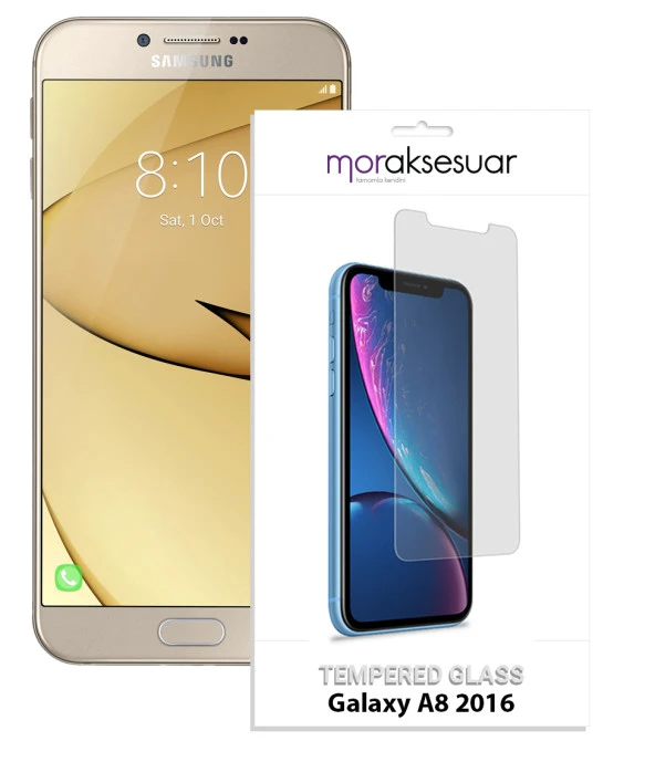 Samsung Galaxy A8 2016 Temperli Kırılmaz Cam Ekran Koruyucu Sert