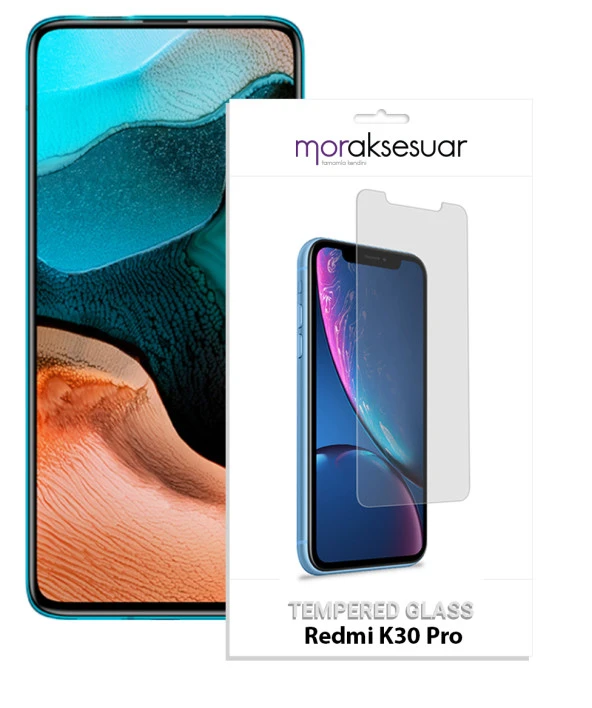 Xiaomi Redmi K30 Pro Temperli Kırılmaz Cam Ekran Koruyucu Sert