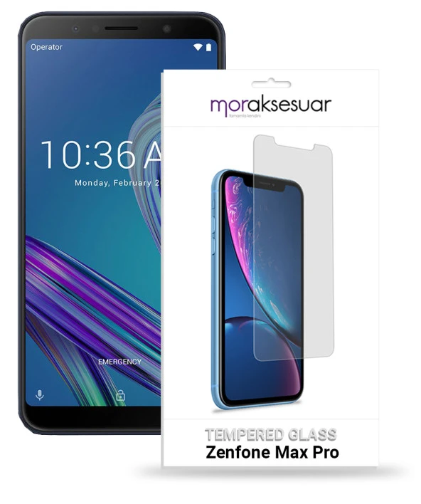 Asus Zenfone Max Pro Temperli Kırılmaz Cam Ekran Koruyucu Sert