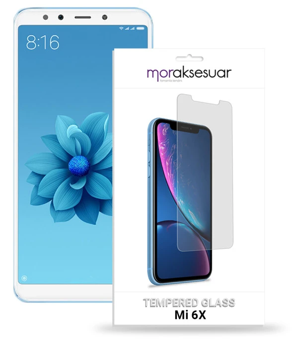 Xiaomi Mi 6X Temperli Kırılmaz Cam Ekran Koruyucu Sert