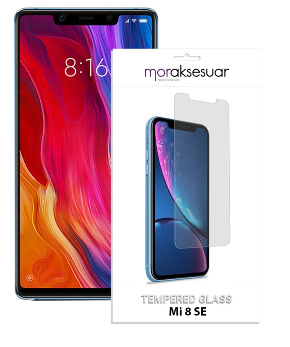 Xiaomi Mi 8 SE Temperli Kırılmaz Cam Ekran Koruyucu Sert