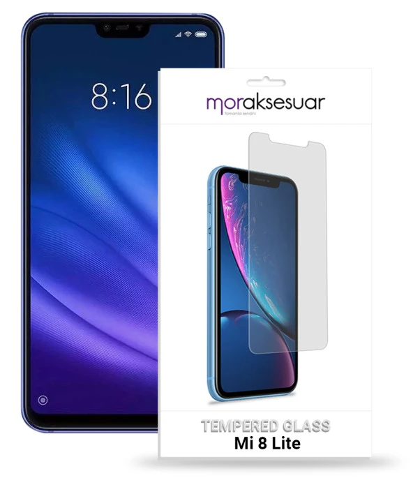 Xiaomi Mi 8 Lite Temperli Kırılmaz Cam Ekran Koruyucu Sert